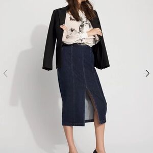 NWT WHBM Jean Pencil Skirt